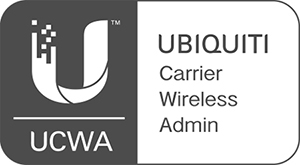 Ubiquiti logo and website link